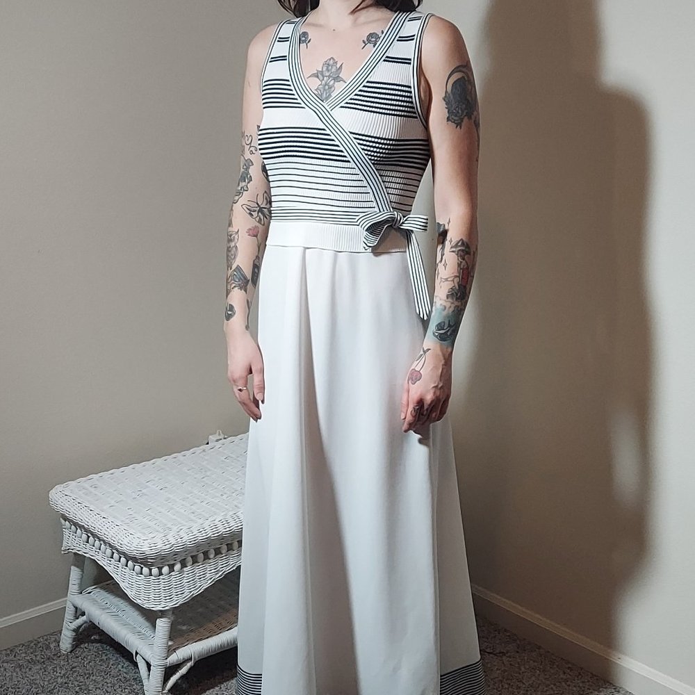 Vintage 70s Nordstrom Point of View Giamo Knits, Knit Maxi Dress